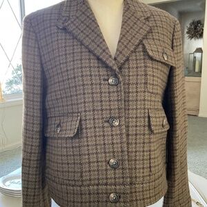 Ralph Lauren Plaid in Green, Brown and Tan, size 16